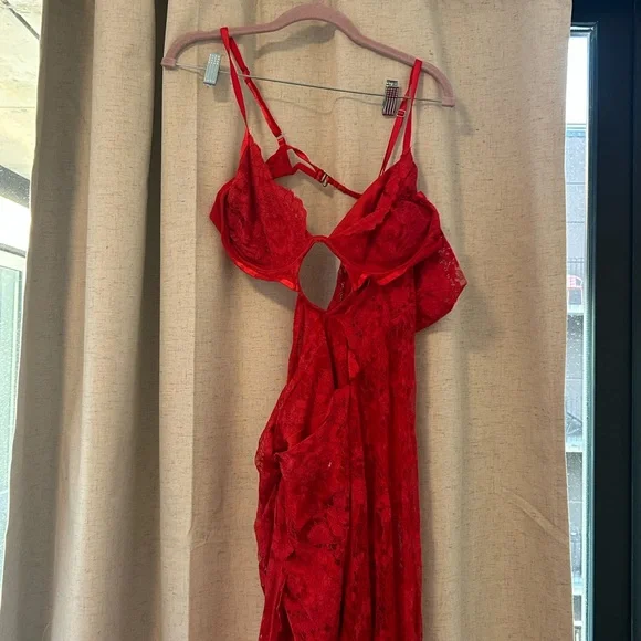 Red Lace For Love and Lemons dress - Picture 3 of 6